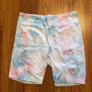 Tie dye bike shorts